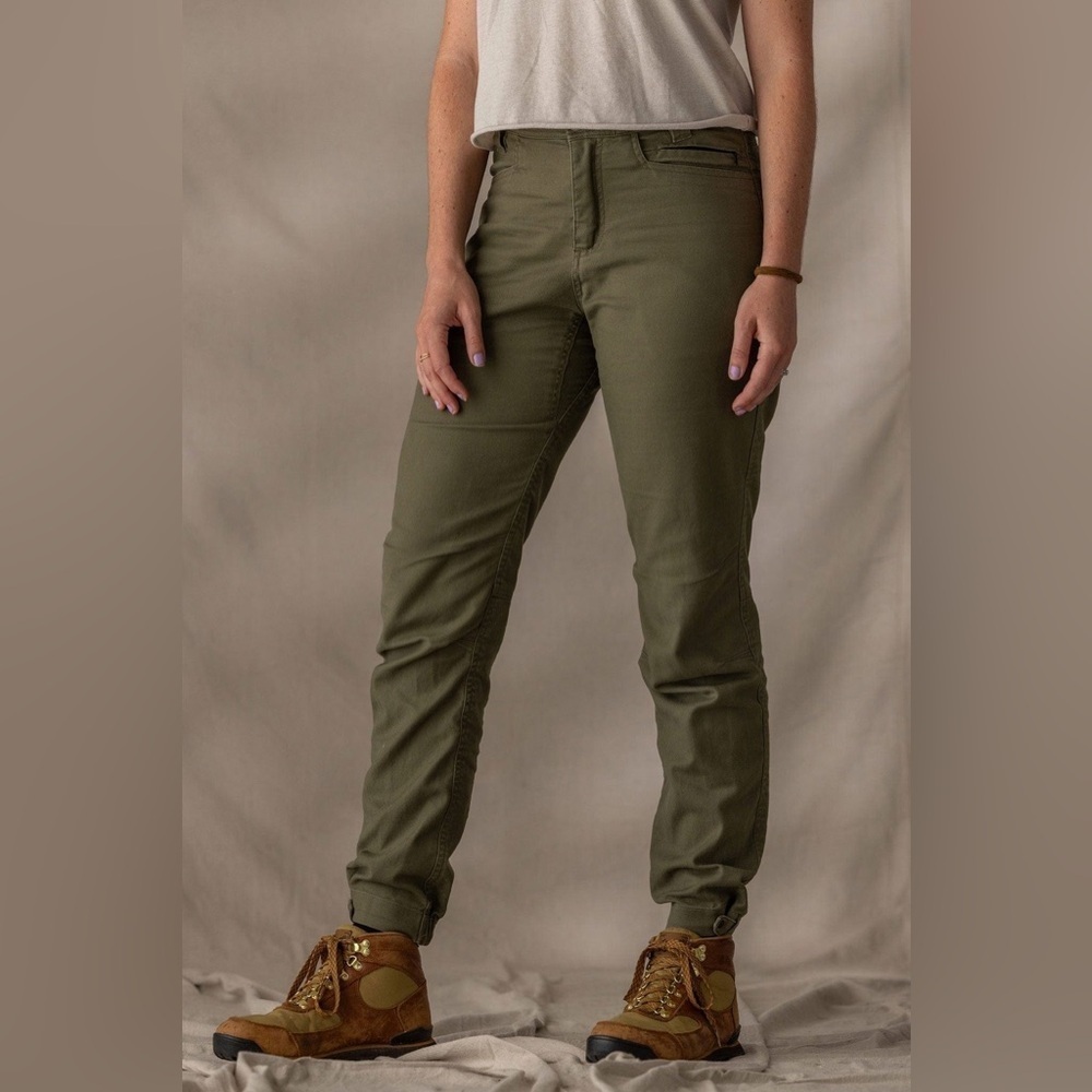 Livsn Womens Flex Canvas Pants V2 Olive Drab Size 12 - Hiking, Clomgin